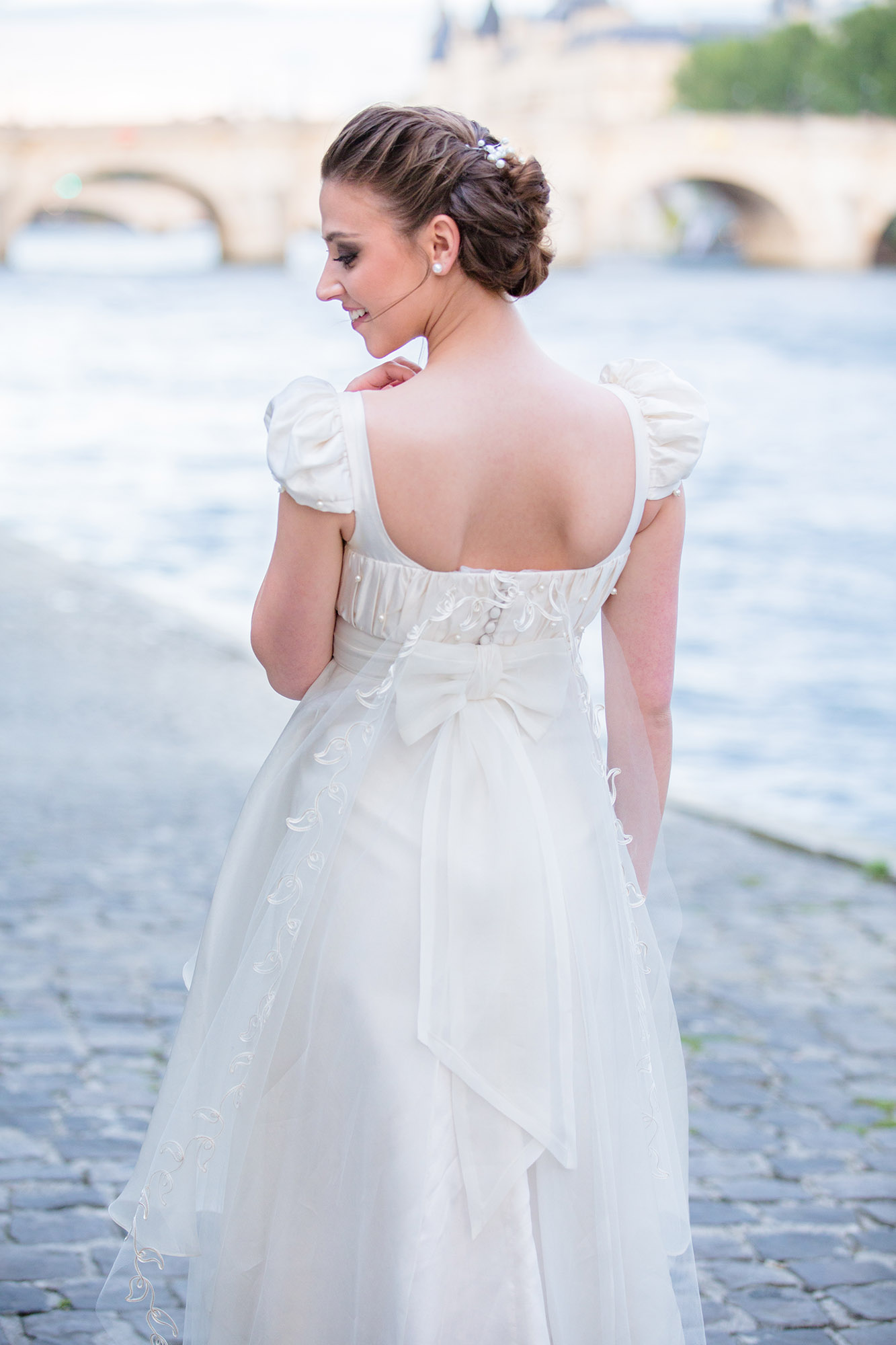 Focus dos Joséphine - robe de mariée romantique