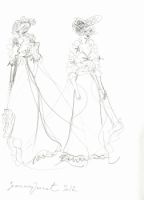 manteau fleurs croquis