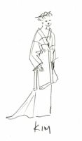 Robe de mariée Kim - Kimono