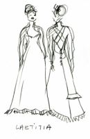 Robe de mariée Laetitia -croquis