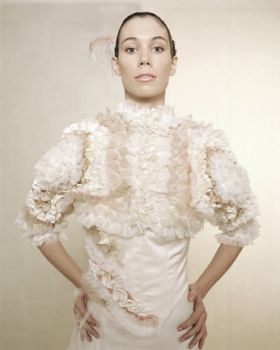 Xinthia- Bolero et bustier brodé frou-frou
