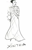 Robe de mariée Xinthia - Croquis